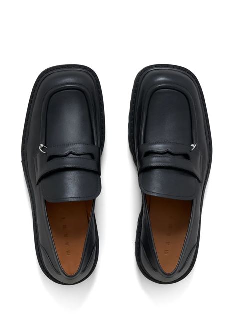 chunky piercing loafer 2.0 man black MARNI | MOMR005903 P508800N99